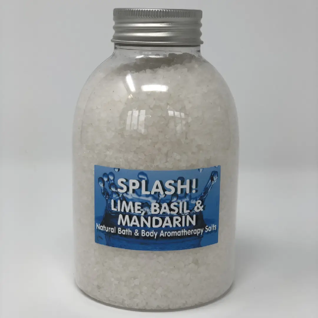 630g Splash Lime, Basil & Mandarin Spa Salt