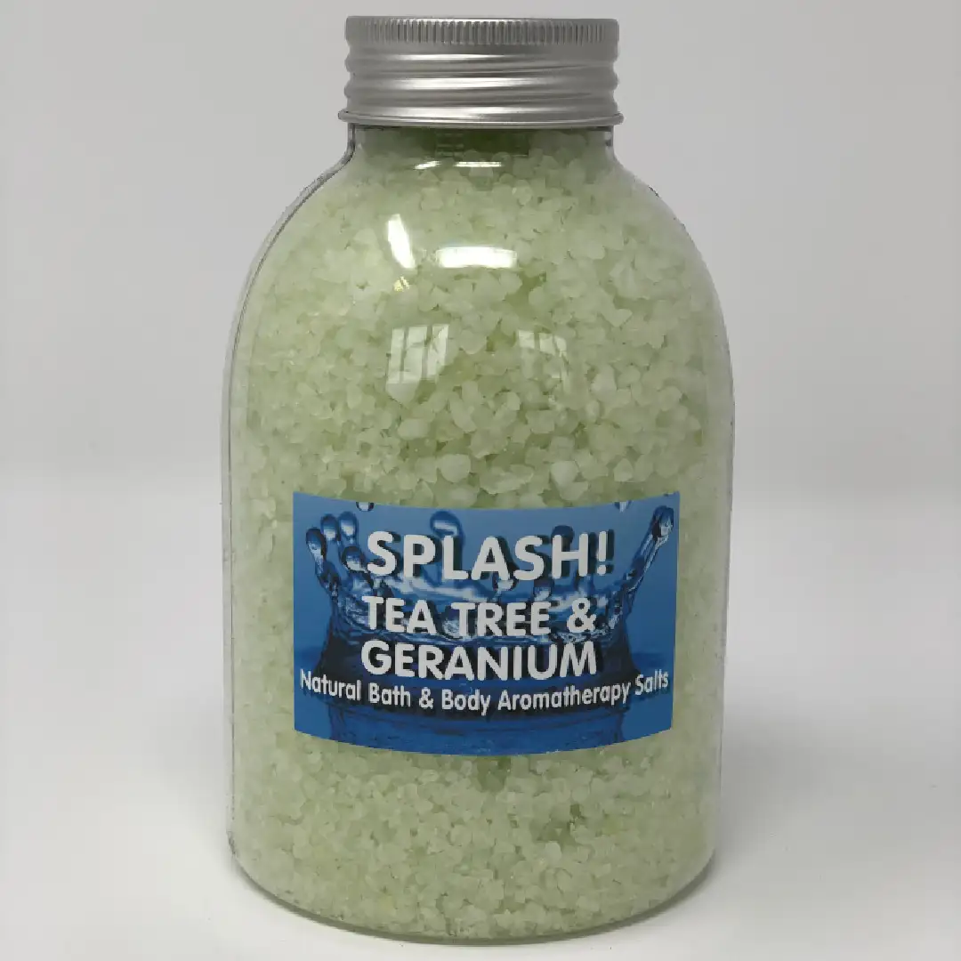 630g Splash Tea Tree & Geranium Spa Salt
